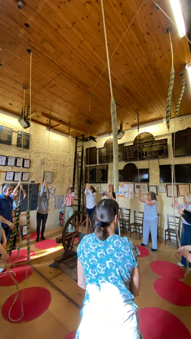 18 on this bright and sunny morning, with a lovely guest appearance from Amanda, who used to ring with us but has moved to Devon. So-Shan quickly spotted exactly 12 ladies in the tower and assembled a band to ring rounds on 12 💪🏻Thank you Mark for the excellent video! And before Chris raced off to ring elsewhere, we had a Plain Bob Doubles boy band too! 

We also rang several rounds and call changes on 12; Stedman Triples; Stedman Caters and Grandsire Triples. 

Catherine achieved her Level 2 ART and we had 12 for coffee morning @terraceeatery in the sunshine ☀️ 

Normal ringing tonight for #evensong. #kingstonuponthames #allsaintschurchkingston #kingstonbellringers #bellringing 📸 🎥 by Mark and So-Shan